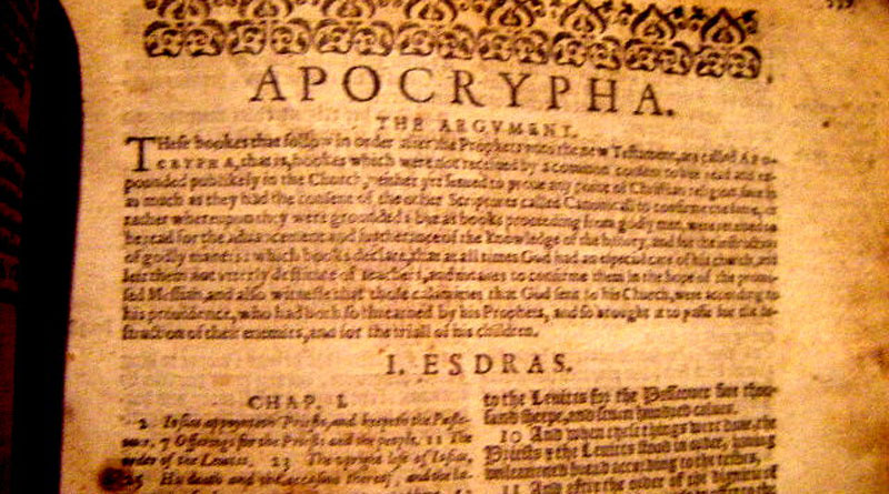 Наиболее известные апокрифы Ветхого Завета